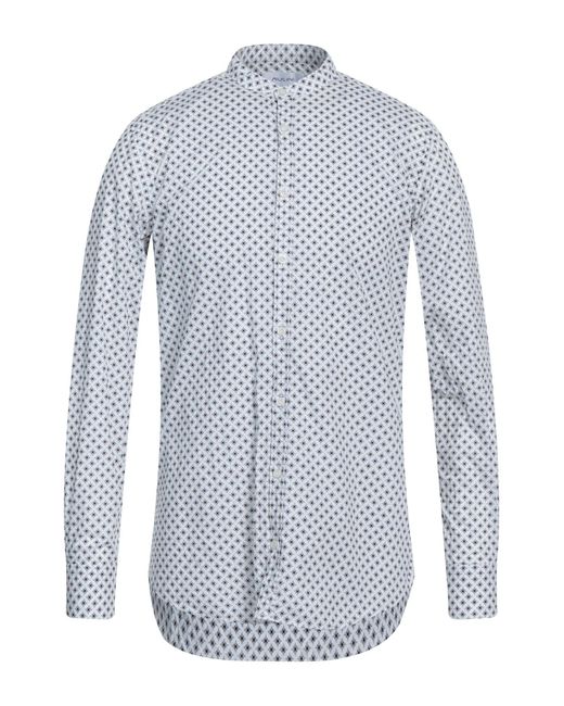 Aglini Blue Shirt Cotton for men