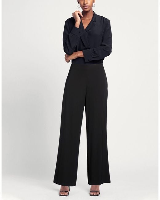LANACAPRINA Black Pants Polyester, Elastane