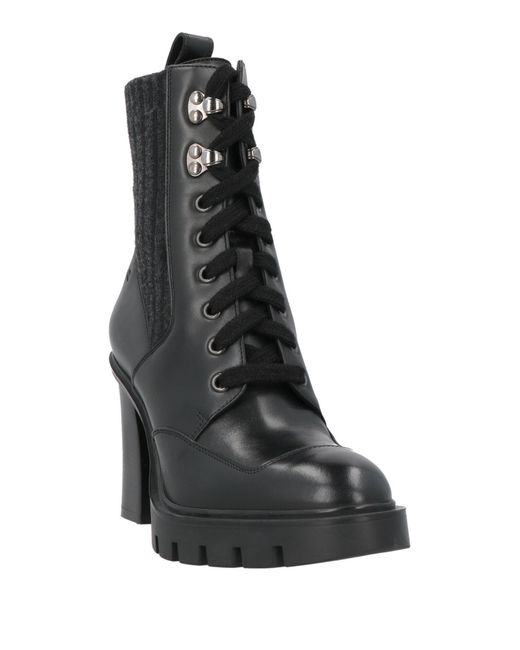 Santoni Black Ankle Boots