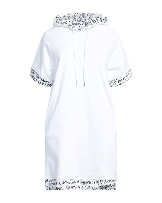 Armani Exchange White Mini Dress