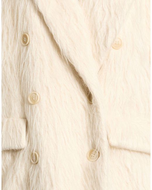 Brunello Cucinelli Natural Coat Alpaca Wool, Polyester