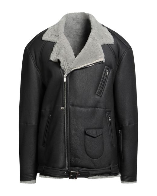 Rick Owens Black Shearling & Teddy for men