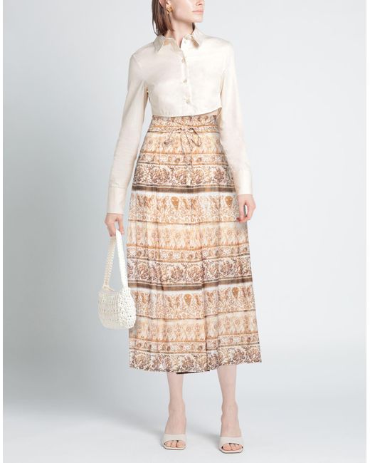 ALESSIA SANTI Natural Maxi Skirt