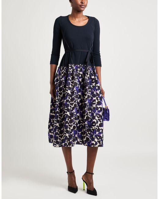 Robe midi High en coloris Blue