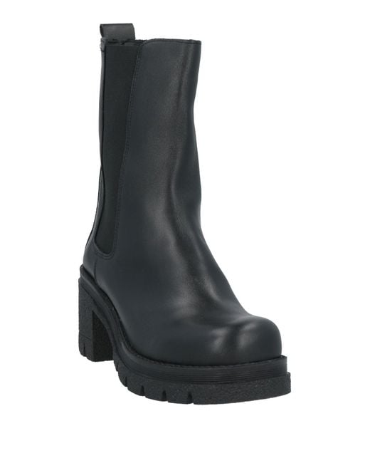 Trend Black Ankle Boots Calfskin