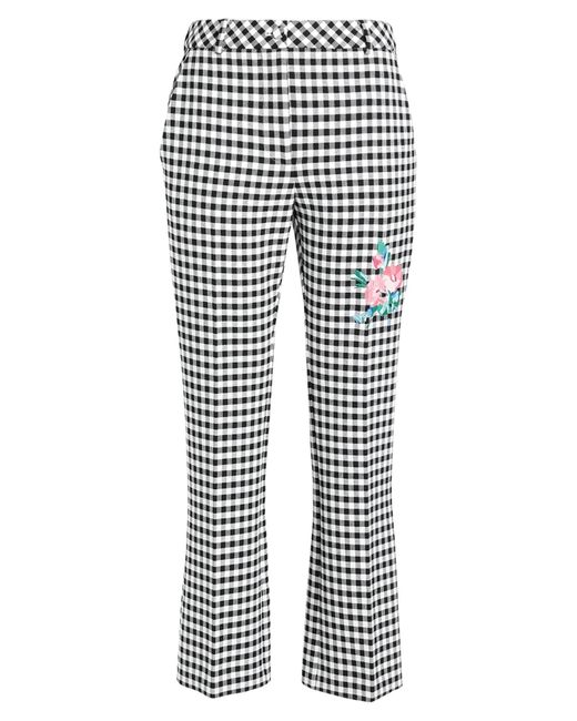 Boutique Moschino Gray Pants Polyester, Viscose, Elastane