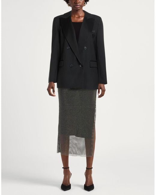Ba&sh Black Blazer Polyester, Wool, Viscose