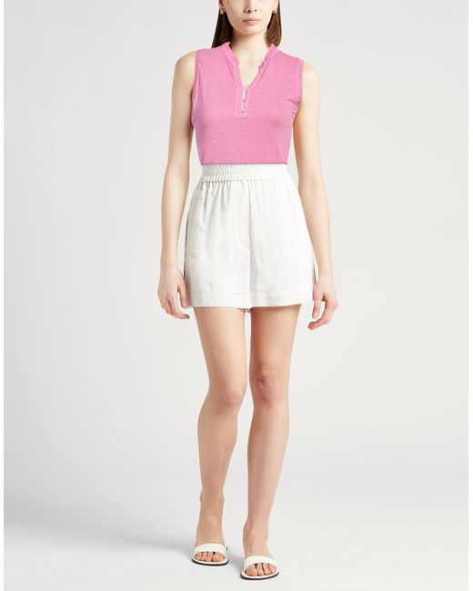 120% Lino Pink T-Shirt Linen