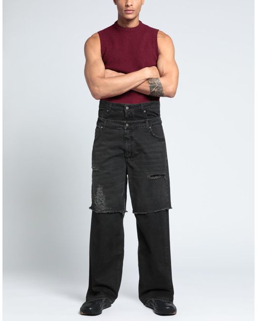 AN OTHER DATE Black Jeans Cotton for men
