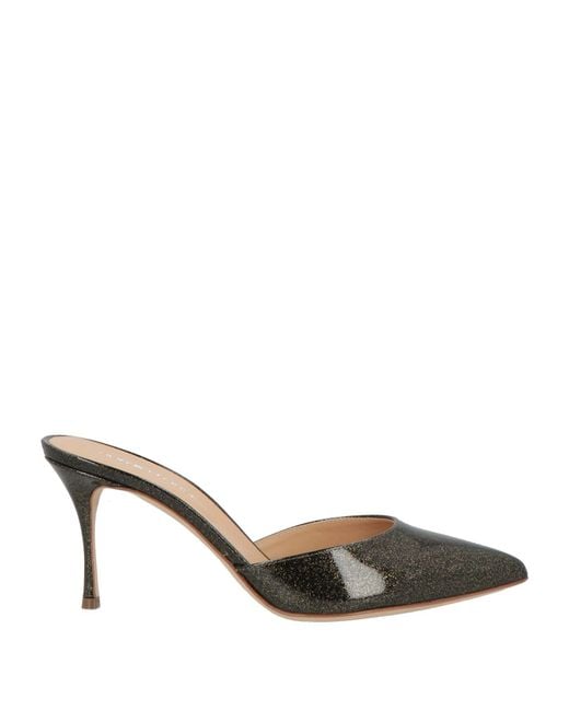 Sergio Rossi Metallic Mules & Clogs