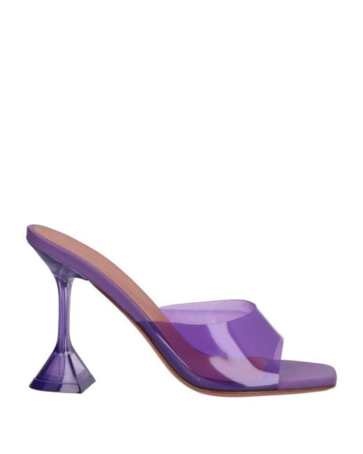 AMINA MUADDI Purple Sandals