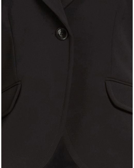 Moschino Black Blazer Polyester, Elastane