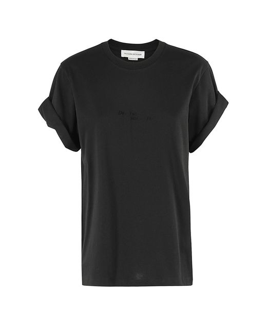 T-shirt Victoria Beckham en coloris Black