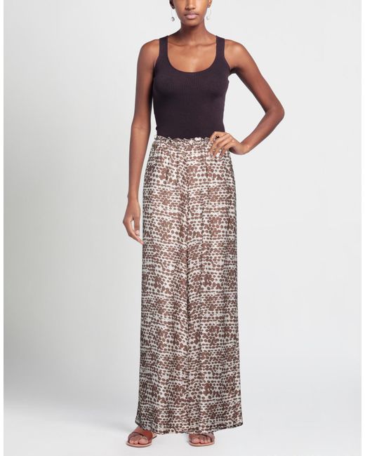 Manila Grace Brown Pants