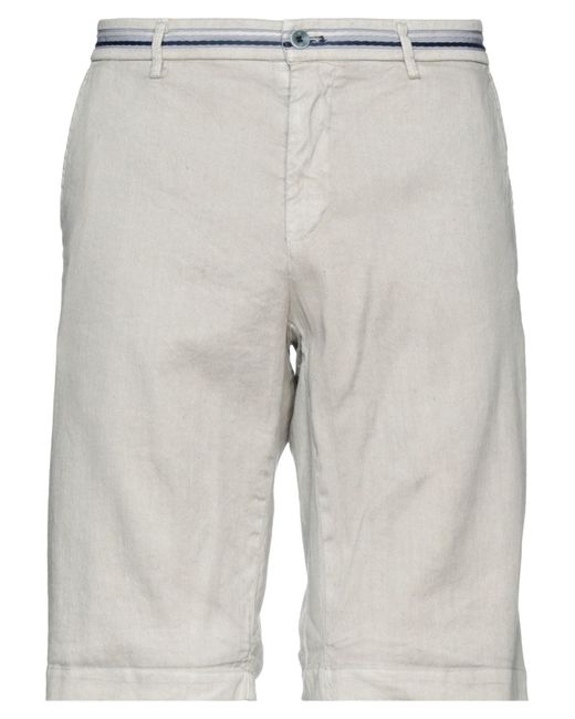 Mason's Gray Shorts & Bermuda Shorts Linen, Cotton, Elastane for men
