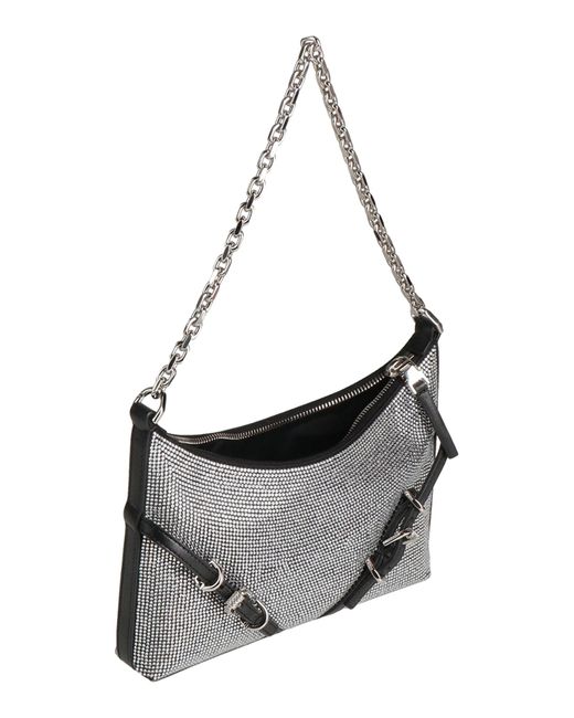 Givenchy Gray Handbag Viscose, Silk, Leather