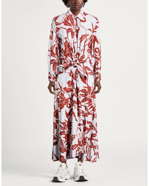 Sara Roka Red Sky Maxi Dress Cotton
