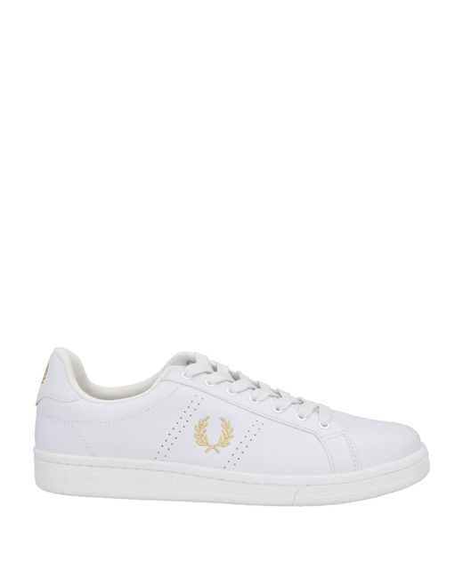 Fred Perry White Sneakers Leather for men
