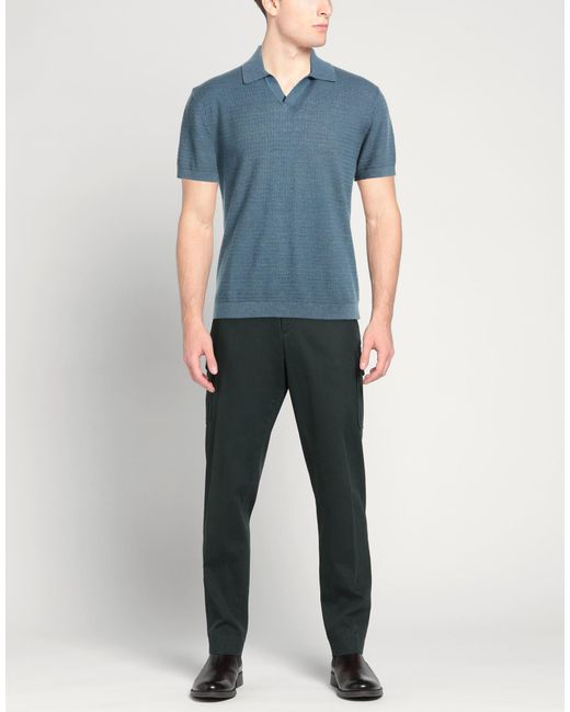 Polo Theory de hombre de color Blue