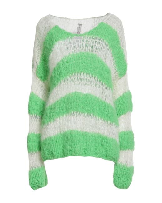 Gudrun & Gudrun Green Sweater Alpaca Wool, Mohair Wool, Polyester