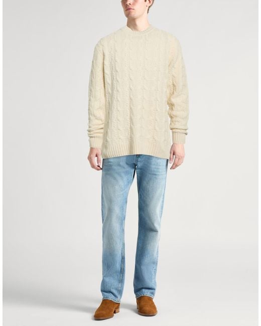Daniele Fiesoli White Lab Ivory Sweater Merino Wool for men