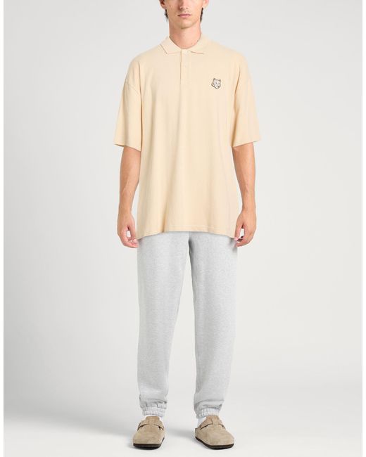 Maison Kitsuné Natural Polo Shirt Cotton for men