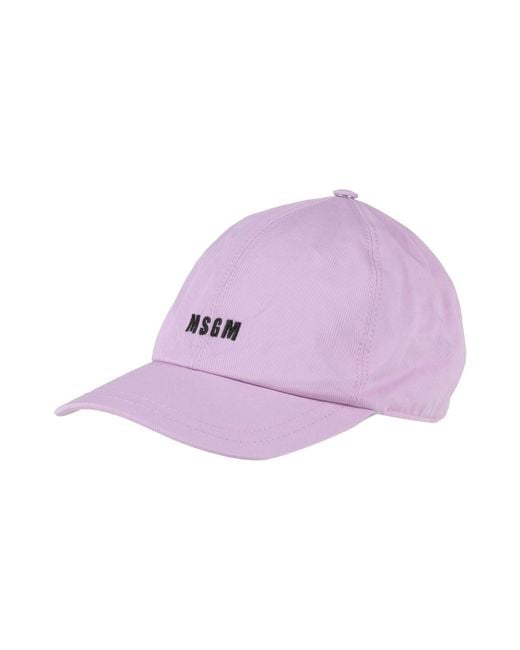 MSGM Purple Hat for men
