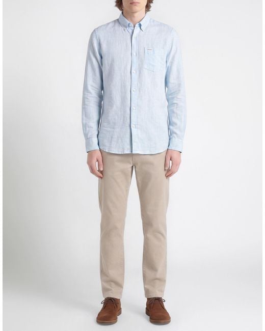 Camisa Barbour de hombre de color Blue