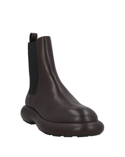 Jil Sander Black Ankle Boots for men
