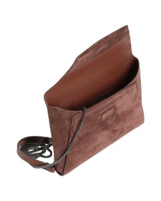 Brunello Cucinelli Brown Chocolate Handbag Leather