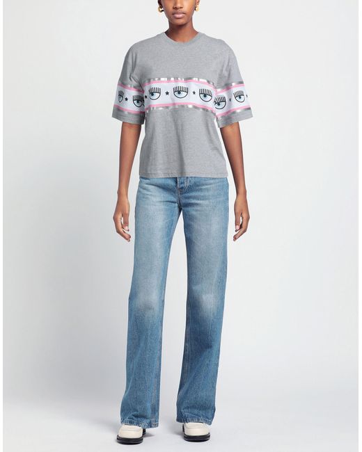 Chiara Ferragni Gray T-shirt