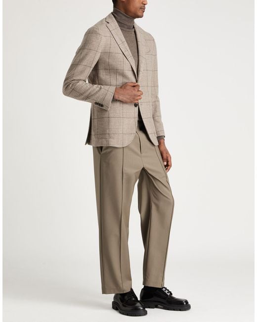 Boglioli Natural Blazer Wool, Cashmere for men
