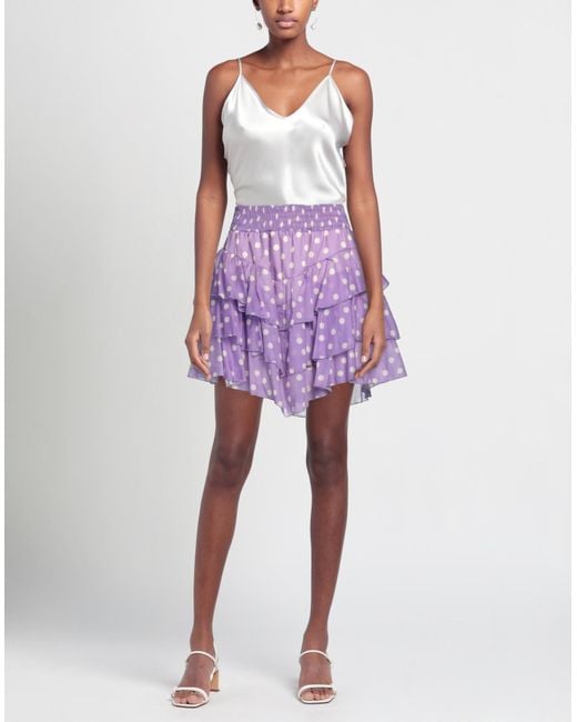 Souvenir Clubbing Purple Mini Skirt