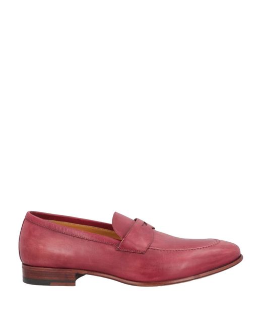 A.Testoni Red Loafers for men