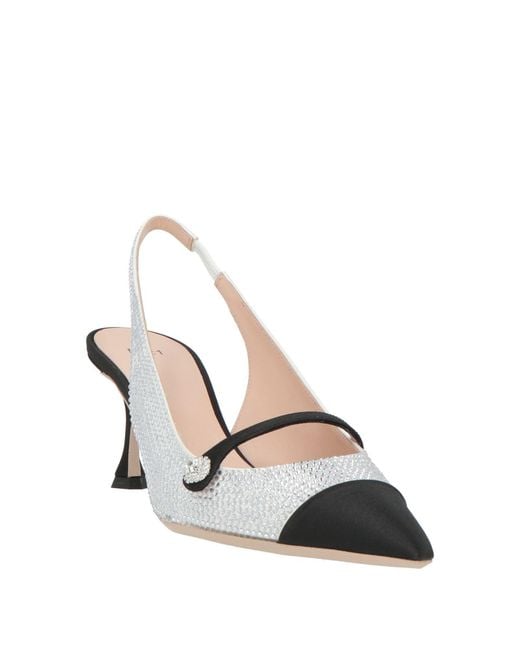 N°21 Metallic Pumps Textile Fibers