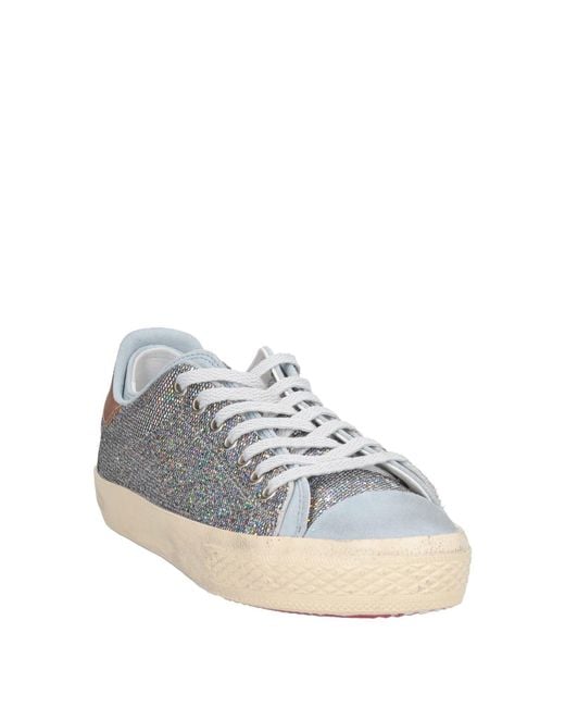 HIDNANDER Metallic Sneakers Leather, Textile Fibers