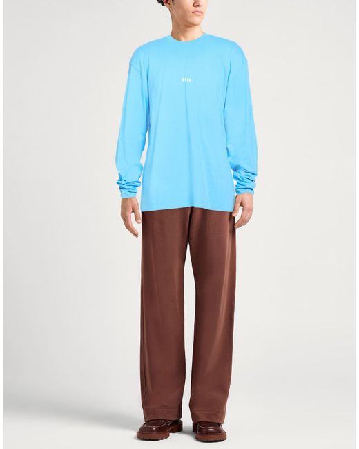 MSGM Blue T-Shirts for men