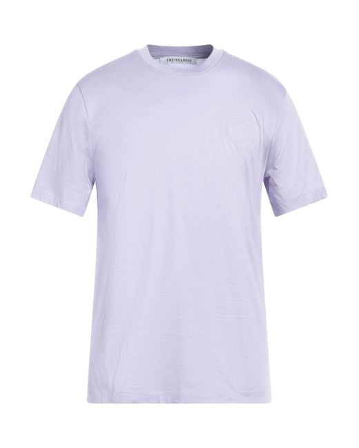 Trussardi Purple T-shirt for men