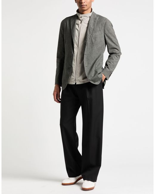 Boglioli Black Blazer Cotton, Linen, Polyester for men