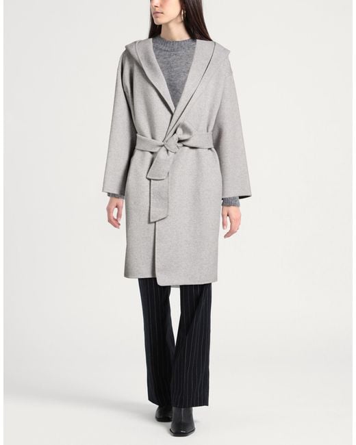 BRERAS Milano Gray Coat Wool, Polyester