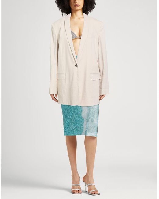 Theory Natural Blazer Linen, Viscose, Elastane