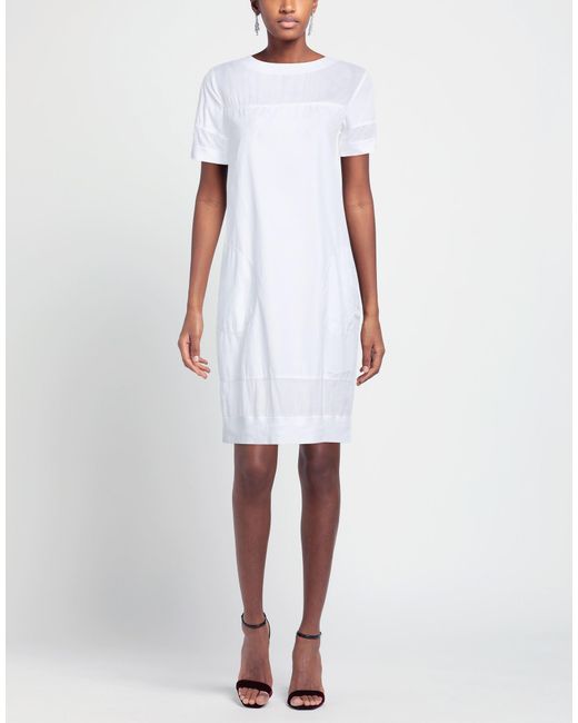 European Culture White Mini Dress