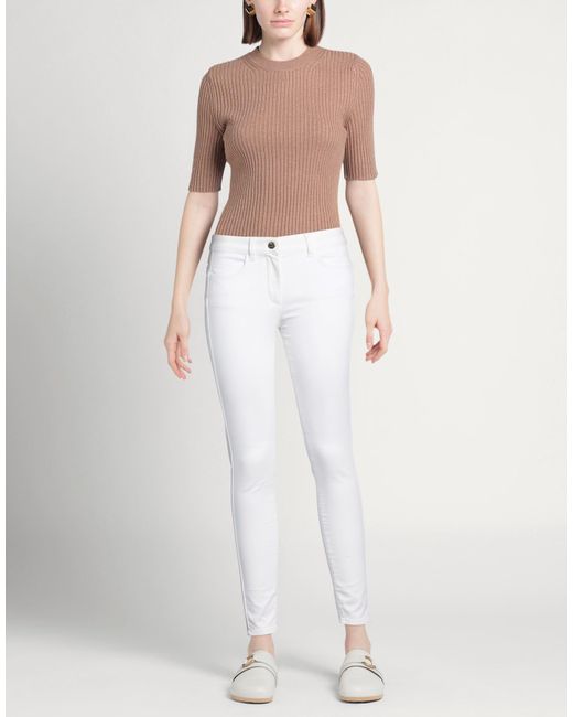 Liu Jo White Pants Cotton, Polyester, Elastane