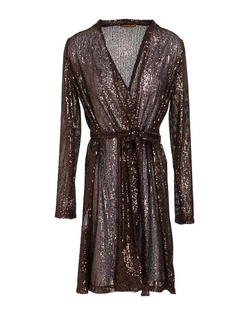 Siyu Brown Overcoat & Trench Coat