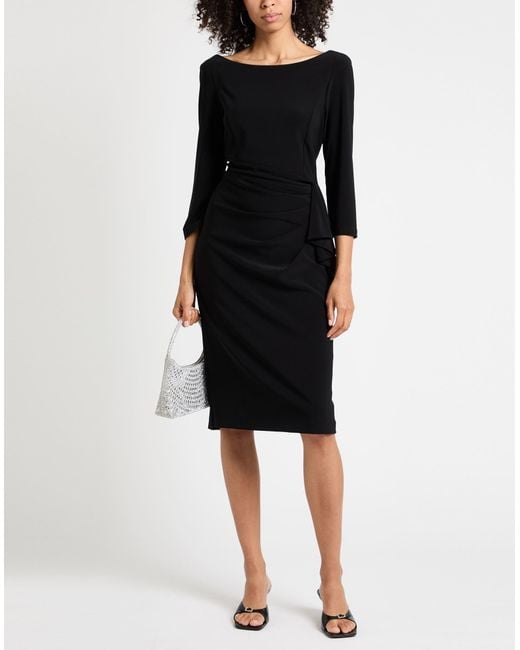 Joseph Ribkoff Black Midi Dresses