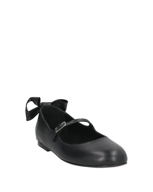 Gia Borghini Black Ballet Flats