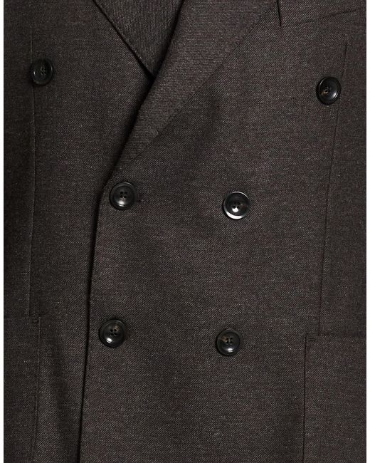 MULISH Black Blazer Wool, Viscose, Polyester for men