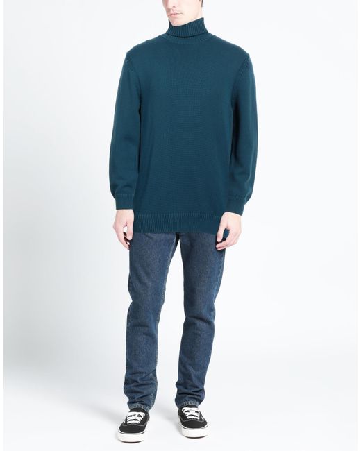 Diktat Blue Turtleneck for men