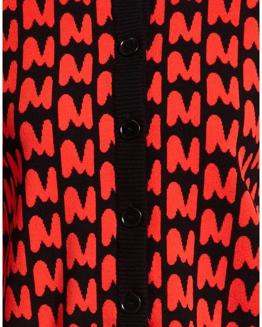 MSGM Red Cardigan Viscose, Polyester