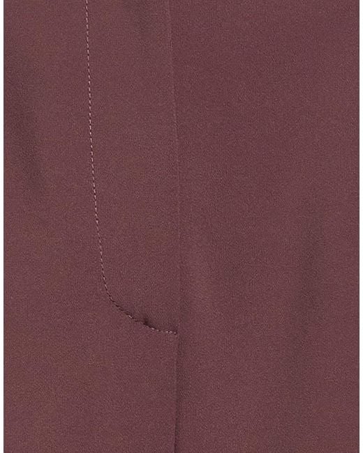 Elisabetta Franchi Purple Pants Polyester, Elastane